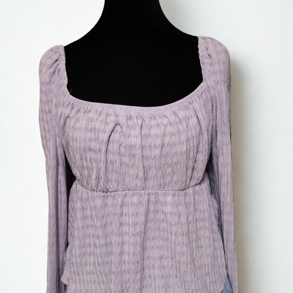 Light Purple Long Sleeve Top